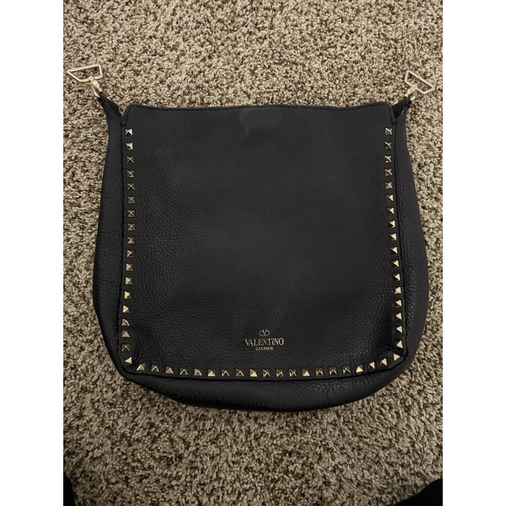 Valentino (authentic) Black Crossbody Bag with Gold Studs